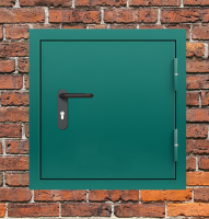 Люк металлический зеленый